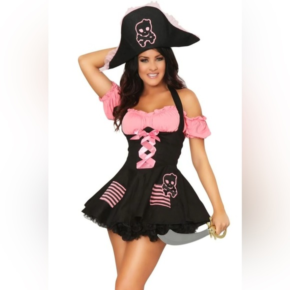 Leg Avenue 3 PC. Treasure Hunt Pirate Costume size XL complete set style 83207 - Picture 3 of 5